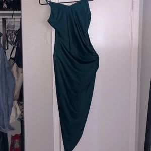 Emerald Slit Bodycon Dress